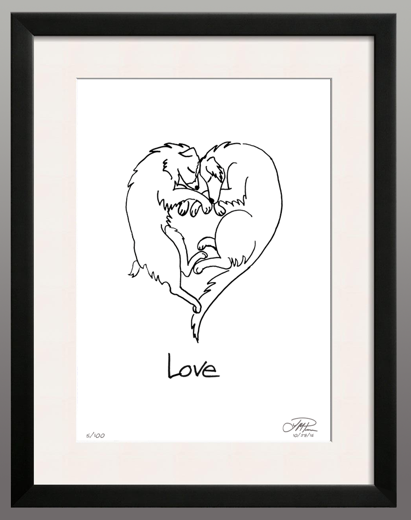 Framed Print: Love