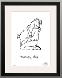 Framed Print: Therapy Dog